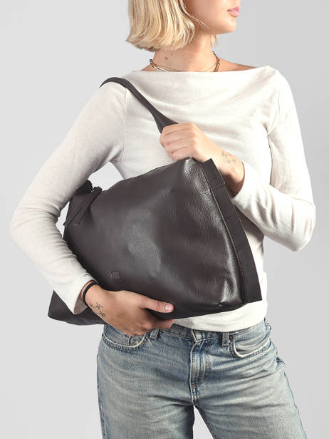 Shoulder Bag Leather Leather Biba Brown leather VIE1L other view 1