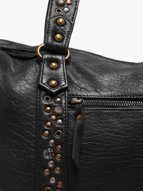 Sac Porté épaule Brooklyn Cuir Basilic pepper Noir brooklyn BBRO04 vue secondaire 3