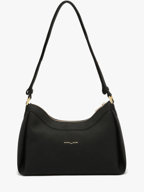 Sac Porté épaule Maia Cuir Nathan baume Noir nymphea 6 vue secondaire 4