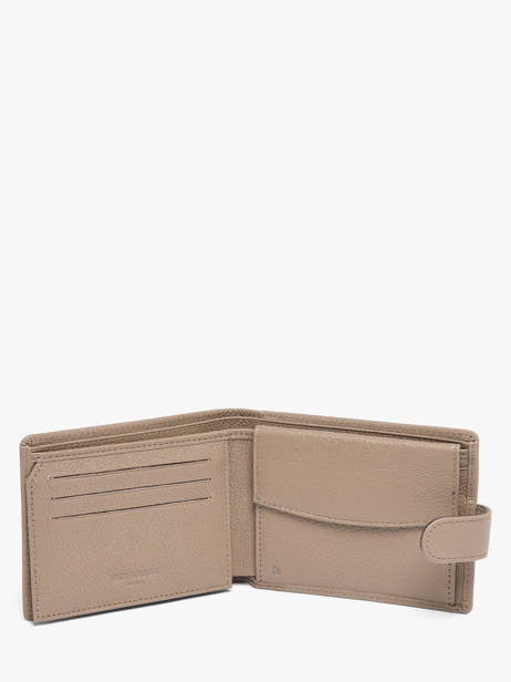 Wallet Leather Hexagona Brown confort 461050R other view 1