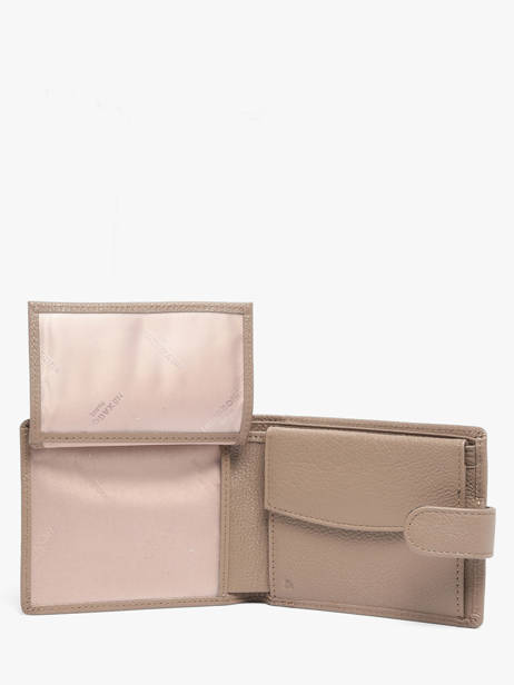 Wallet Leather Hexagona Brown confort 461050R other view 2