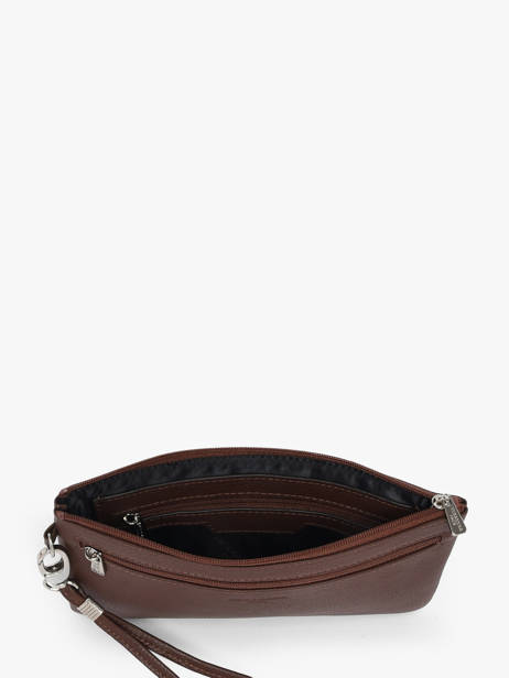 Pouch Leather Hexagona Brown confort 467213R other view 1