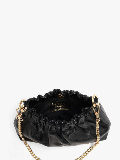 Shoulder Bag Shiny Sauvage Leather Milano Black shiny sauvage SS26062 other view 3