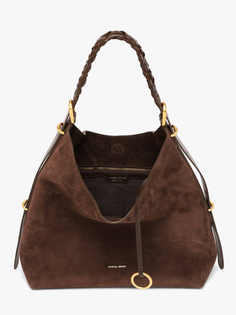 Large Suede Jess Hobo Bag Vanessa bruno Brown jess 29V40917 other view 4