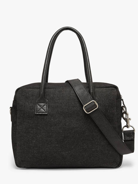 Sac Porté Main A4 Denim Paul marius Noir denim DANDYDEN vue secondaire 3