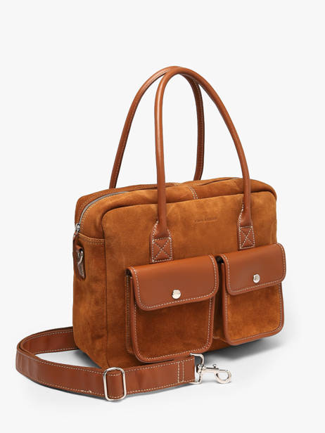 Sac Porté Main A4 La Suite Cuir Paul marius Marron la suite DANDYSUI vue secondaire 1
