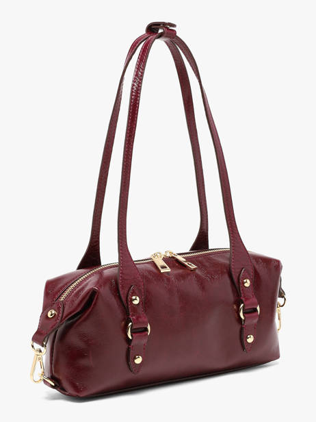 Sac Porté épaule Shiny Sauvage Cuir Milano Rouge shiny sauvage SS26065 vue secondaire 1