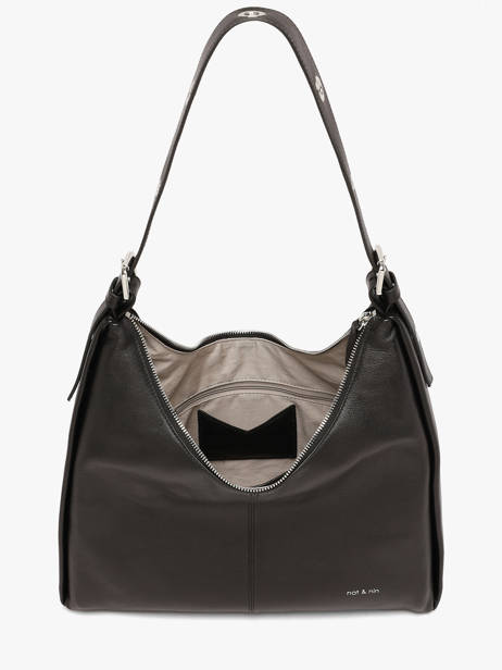 Sac Porté épaule Tina Cuir Lisse Nat et nin Noir vintage TINA vue secondaire 2