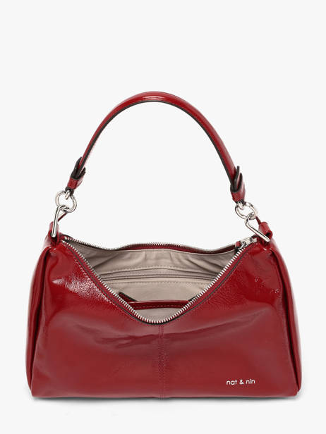 Sac Porté épaule Vintage Cuir Nat et nin Rouge vintage REJINA vue secondaire 2