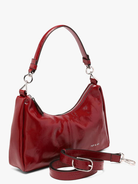 Sac Porté épaule Vintage Cuir Nat et nin Rouge vintage REJINA vue secondaire 1