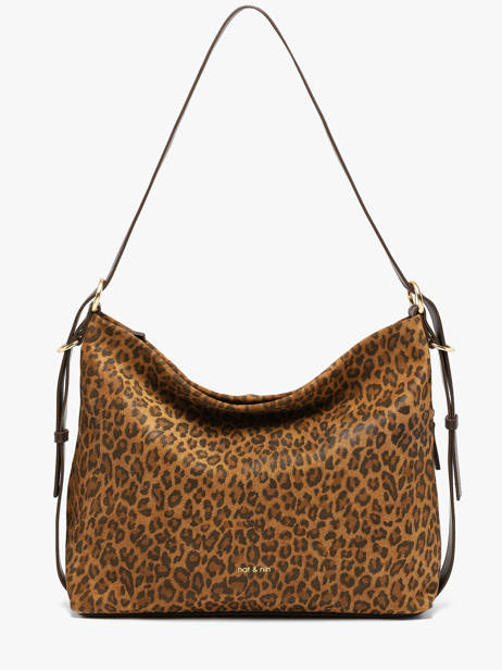 Sac Porté épaule Moreen Cuir Daim Nat et nin Marron vintage MOREEN