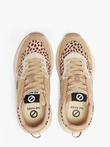 Sneakers Plateforme En Cuir No name Beige women NNVESL04 vue secondaire 3