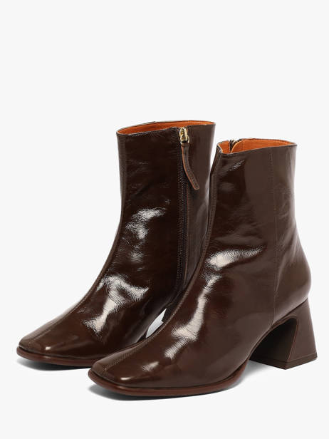 Heeled Boots In Leather Angel alarcon Brown accessoires 507N other view 1