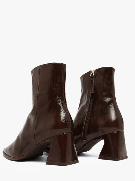 Heeled Boots In Leather Angel alarcon Brown accessoires 507N other view 2