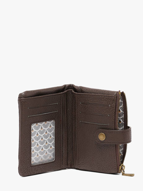 Coin Purse With Card Holder Soft Mandoline Brown soft 376 other view 1