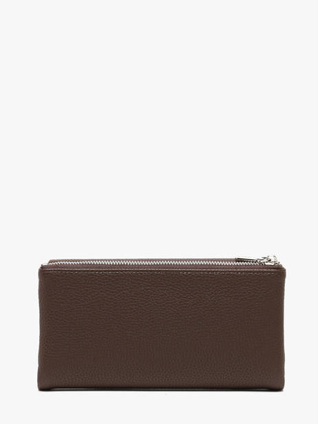 Wallet With Coin Purse Grained Flora & co Brown grained F5039 other view 2