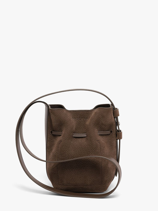Longchamp Le roseau coulisse nubuck Sacs porté main Marron