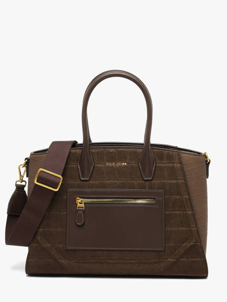 Shoulder Bag Croco Chic David jones Brown croco chic 1