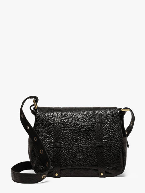 Shoulder Bag Vintage Leather Mila louise Black vintage 3917E1