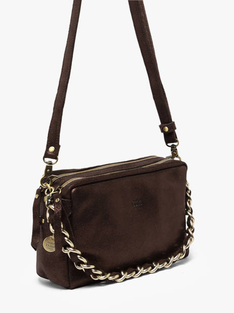 Crossbody Bag Vintage Leather Mila louise Brown vintage 23673X other view 1