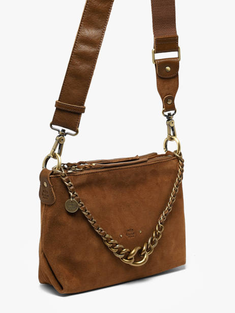 Shoulder Bag Vintage Leather Mila louise Brown vintage 3864VC1 other view 1