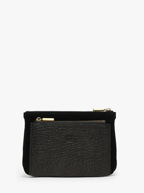 Coin Purse Leather Mila louise Black vintage 3802VE1 other view 2