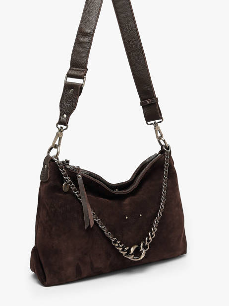 Shoulder Bag Vintage Leather Mila louise Brown vintage 3822VC1 other view 1