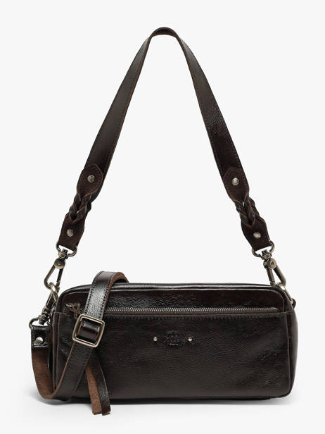 Crossbody Bag Vintage Leather Mila louise Brown vintage 3920CC
