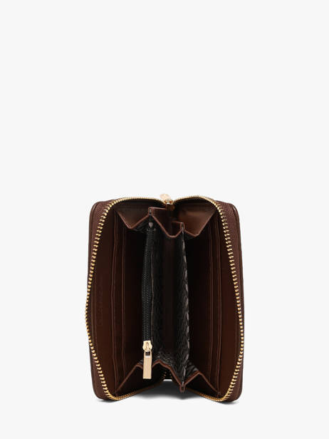Wallet Lulu castagnette Brown zip EGO26053 other view 1