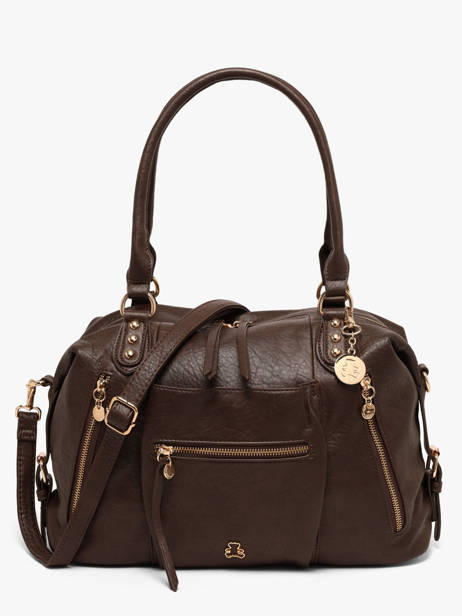 Satchel Bride Lulu castagnette Brown bride BADARA