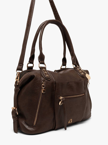 Satchel Bride Lulu castagnette Brown bride BADARA other view 1
