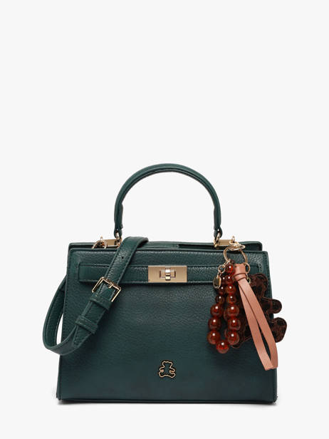 Satchel Fermoir Lulu castagnette Green fermoir BAMBA