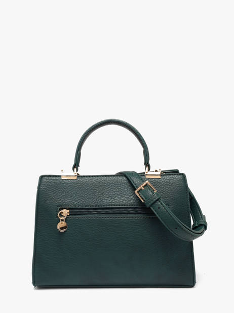 Satchel Fermoir Lulu castagnette Green fermoir BAMBA other view 3