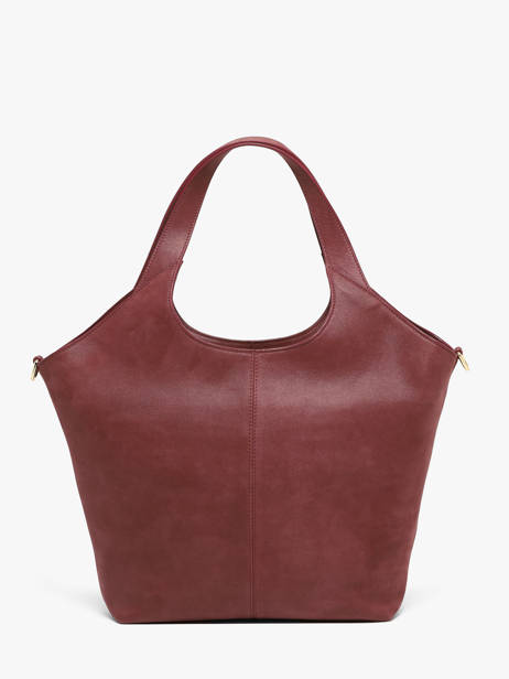 Sac Porté épaule Prague Cuir Nubuck Nathan baume Rouge riverside 2NG vue secondaire 3