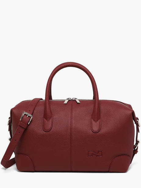 Leather Senna Satchel Nathan baume Red drive 2