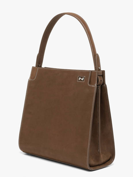 Handbag Dynasty Leather Nathan baume Brown dynasty 4NG other view 1