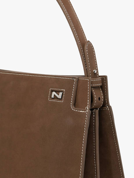 Handbag Dynasty Leather Nathan baume Brown dynasty 4NG other view 2
