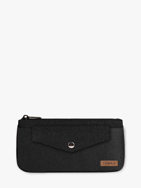 Medium Front Pocket Crossbody Cabaia Black crossbody POCKBODL