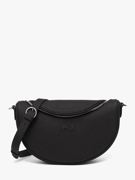 Sac Bandoulière Lago Cuir Nathan baume Noir brasil 3
