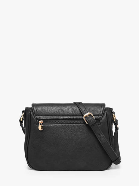 Sac Bandoulière Zip Lulu castagnette Noir zip 3 vue secondaire 3