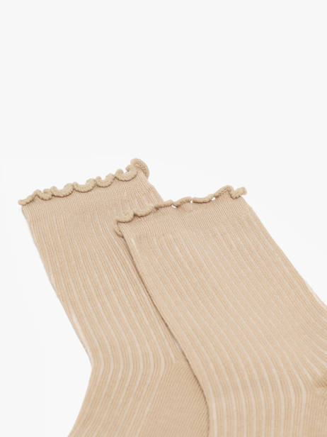 Socks Pieces Beige socks women 17149458 other view 1