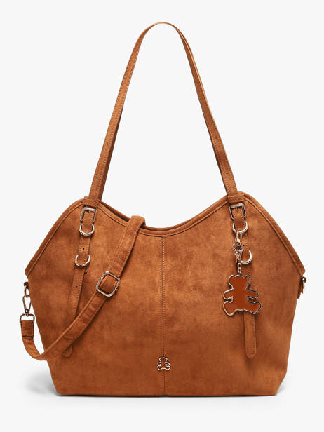 Sac Porté épaule Surpique Lulu castagnette Marron surpique BAKI