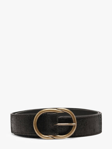 Leather Women's Belt Pieces Black laura 17125486