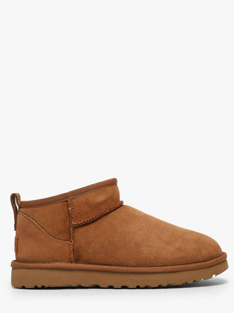 Boots Classic Ultra Mini In Leather Ugg Brown women 1116109