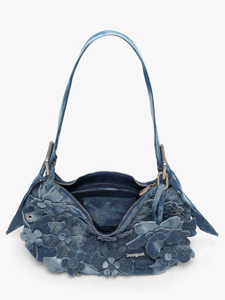Shoulder Bag Curio Cotton Desigual Blue curio 26WAXD19 other view 2