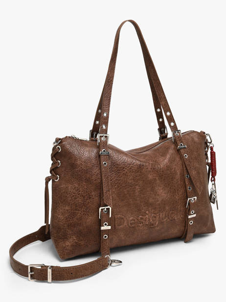 Sac Porté épaule Half Logo Desigual Marron half logo 26WAXPAF vue secondaire 1