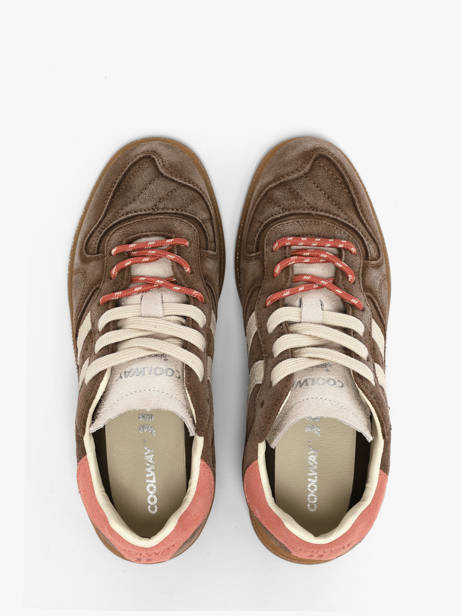 Sneakers En Cuir Coolway Marron women 7623401 vue secondaire 3