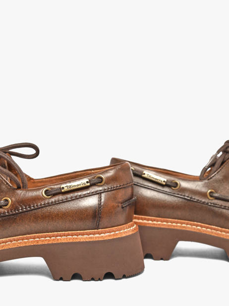 Chaussures Derbies En Cuir Tamaris Marron women 47 vue secondaire 2
