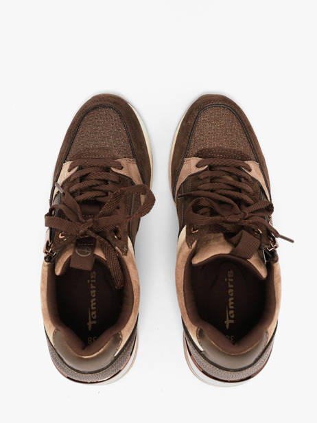 Platform Sneakers In Leather Tamaris Brown women 41 other view 3
