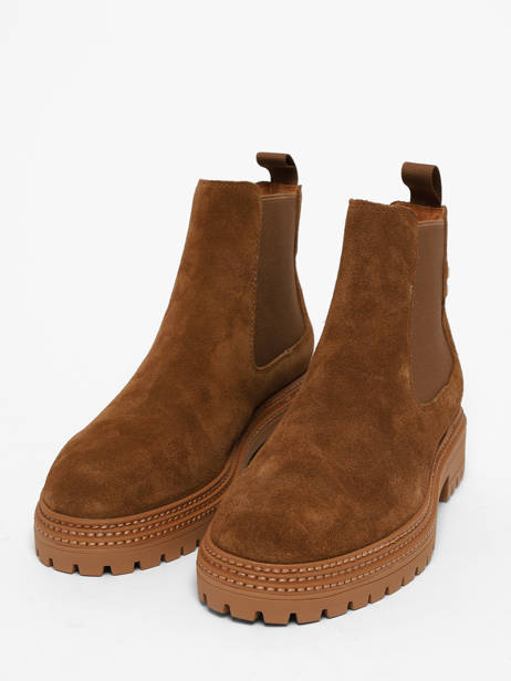 Chelsea Boots En Cuir Mam'zelle Marron women CSGOZ42 vue secondaire 1